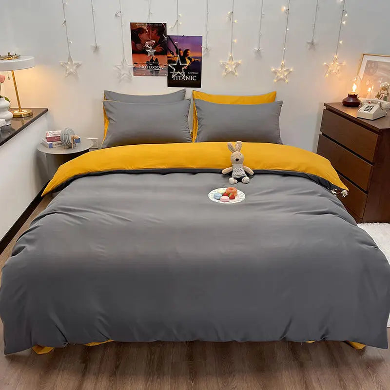 Bonenjoy 1 pc House de couette temno siva barvna odeja Cover Cover Double Velikost Funda Nordica Cama 150 Queen/King Size Bed Cover