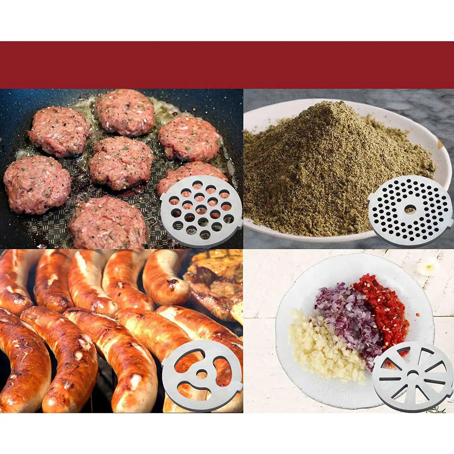 New Durable Meat Grinder Accessories for KitchenAid Bench Mixers with Sausage Filling Tube/Food Processor Accessories