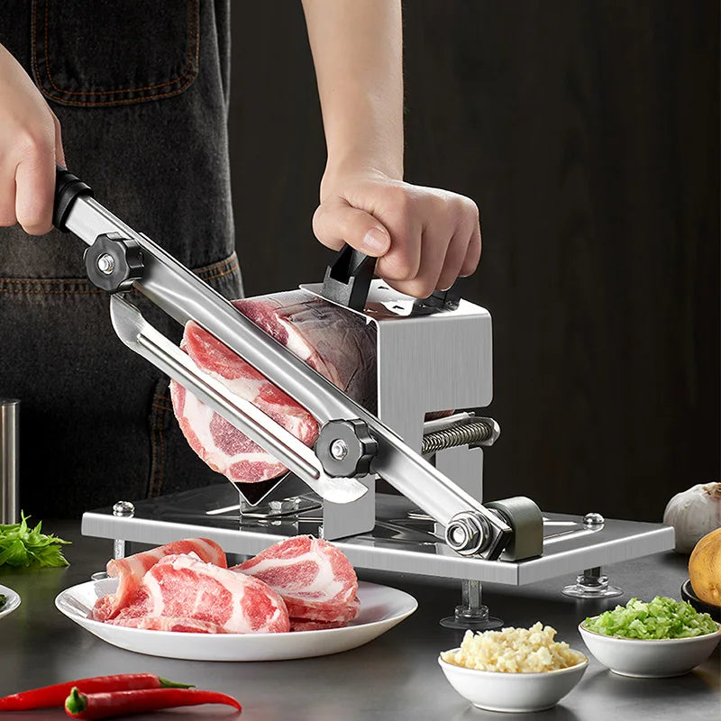 GIANXI Varkensbuik Groentesnijder Bevroren Vleesverwerker Snijmachine Schapenvlees Rollen Cutter Fruit Gemakkelijk Snijmachine Keuken Accessoire