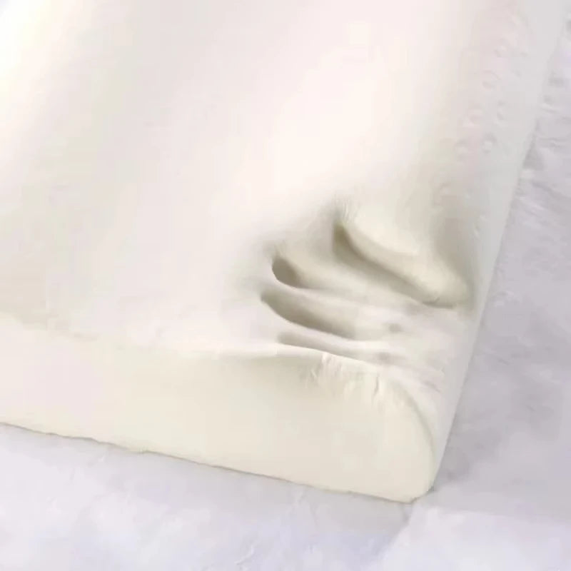 Almohada de memoria con protección del cuello de rebote lento, almohada de protección del cuello de algodón espacial, almohada central ondulada, almohada cervical de fibra de bambú