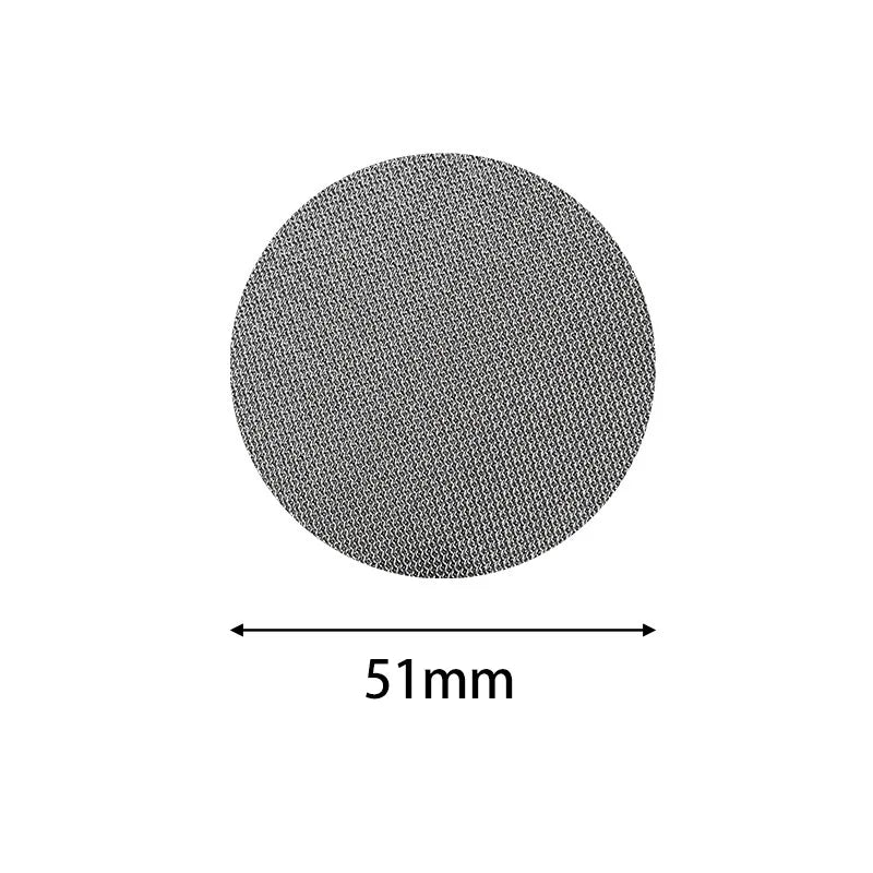 Espresso-Zubehör, Barista-Tuch-Kaffeefilter, wiederverwendbar, Edelstahlsieb, 0,2 mm, für 51/54/58 mm Halter, Siebträger-Set