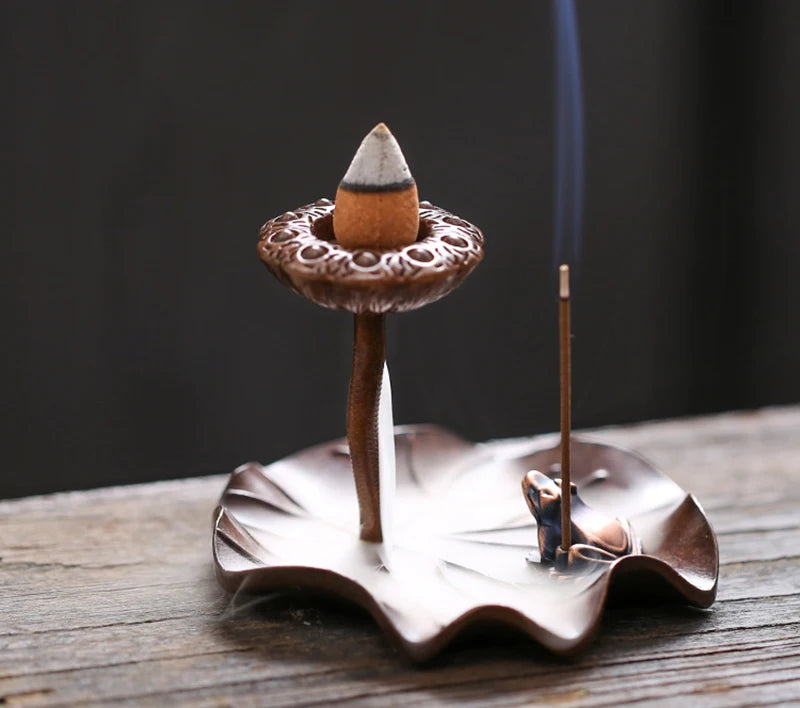 Y 10/20/50Pcs Natural Indian Cone Insence Rose Waterfall Reflux Tower Incense for Backflow Burner Home Tea Room Hotel Fragrance
