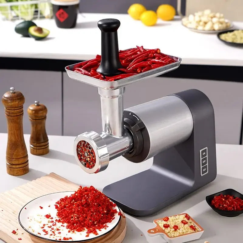 Electric meat grinder household multi-function automatic stainless steel grinder meat filling machine enema small commercial