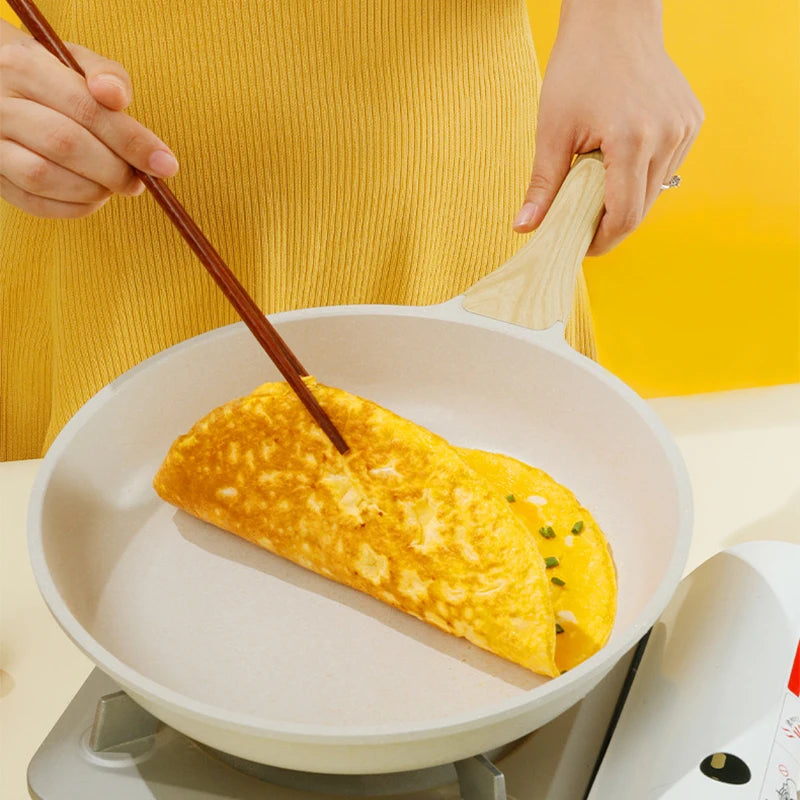 Trpežna fring ponva wok wok ponev brez palice keramične lončke indukcijska peč univerzalna kuhinja zrezek kuharski ponev z nonstick ponev