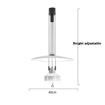 Nordic Italy Designer Modern Creative Living Room Pendant Lamp Retro Art Bedside Bedroom Study Adjustable Pendant Lamp