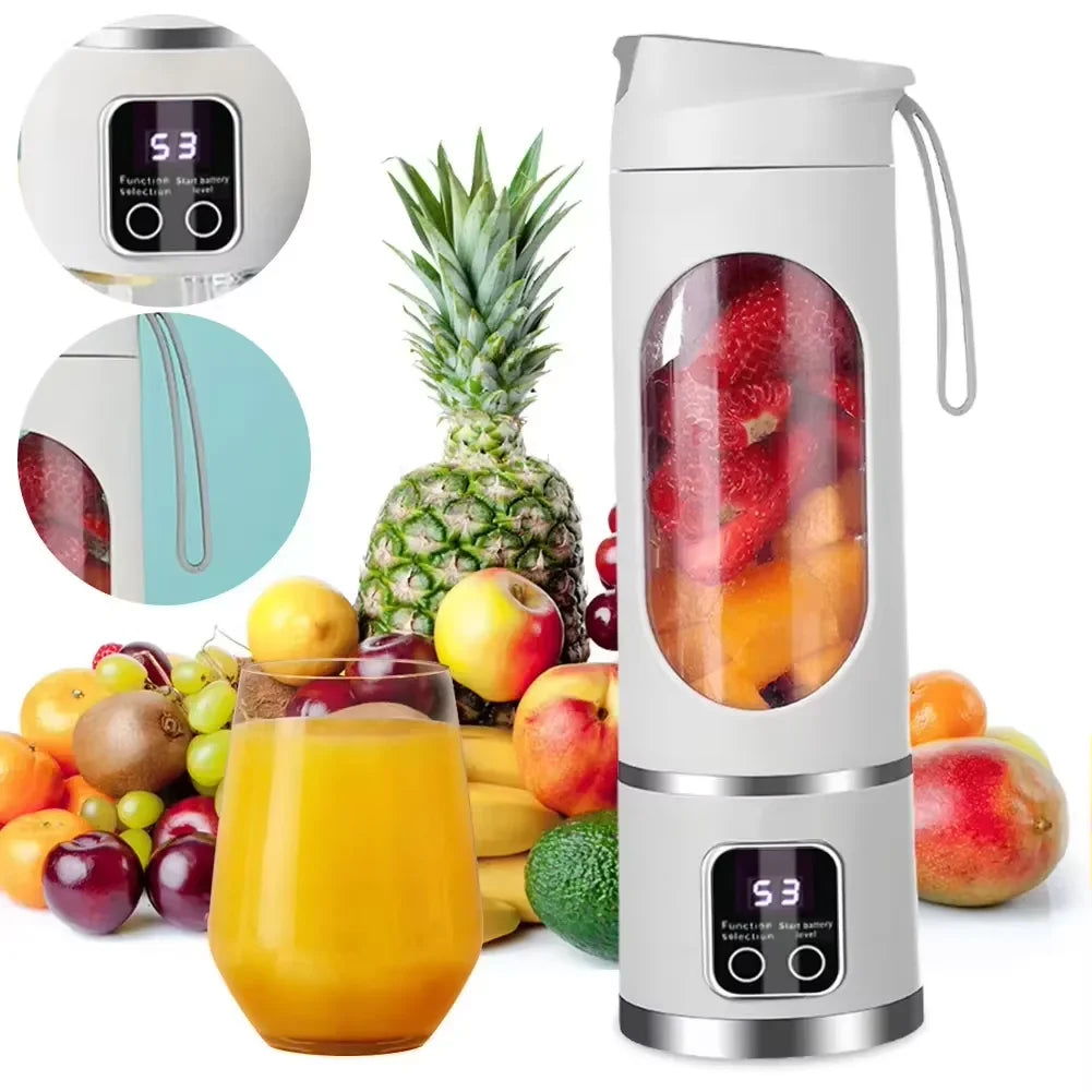 High-value Charging Juicer Cup Wireless Portable Design Freshly Squeezed Fruit And Vegetable Juice To Make A Healthy Feel