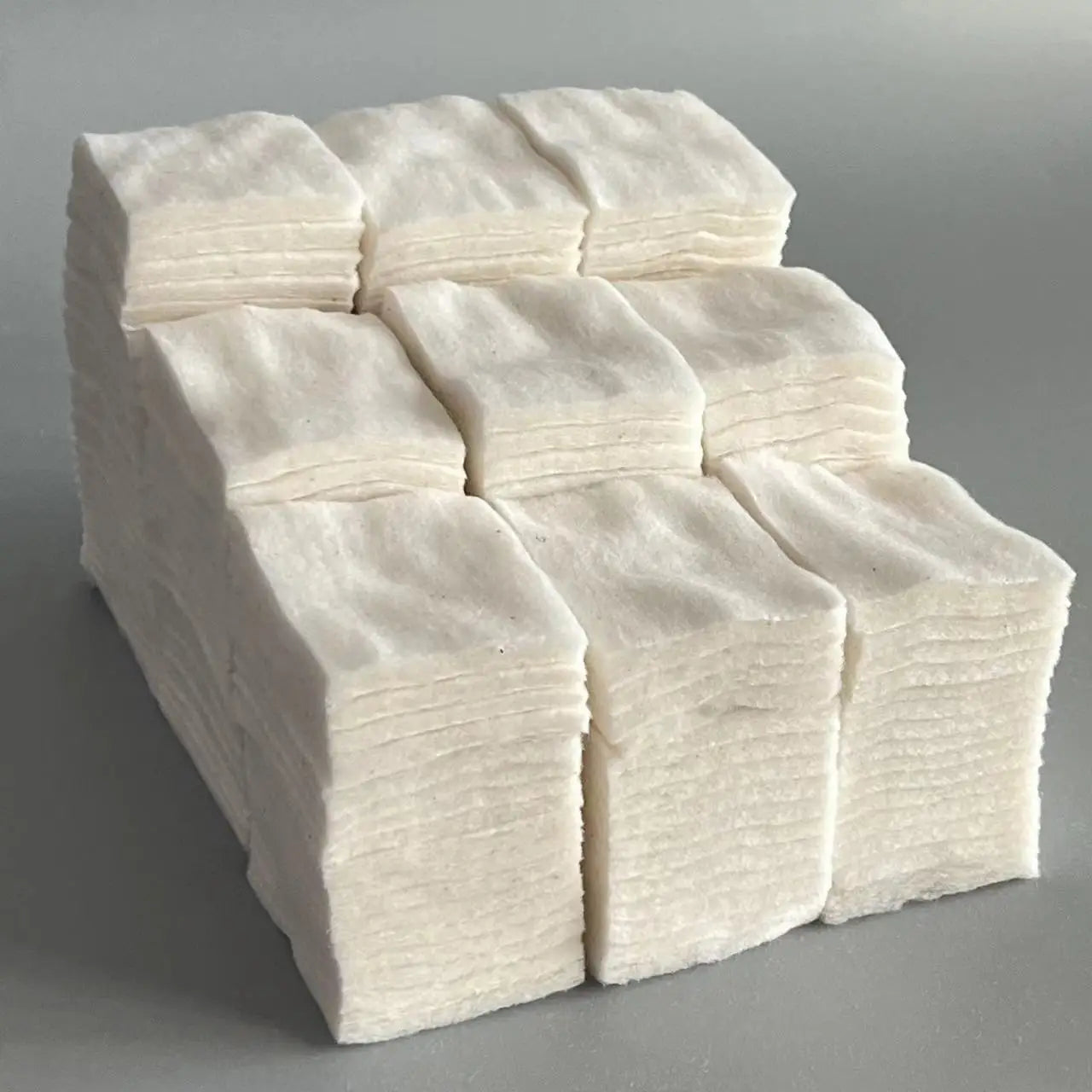 Japanese Organic 100% Cotton 180 sheets 50x60mm Unbleached Wool High In Fiber ECRU Soft Pad Prime Wick Household Cleaning Cotton