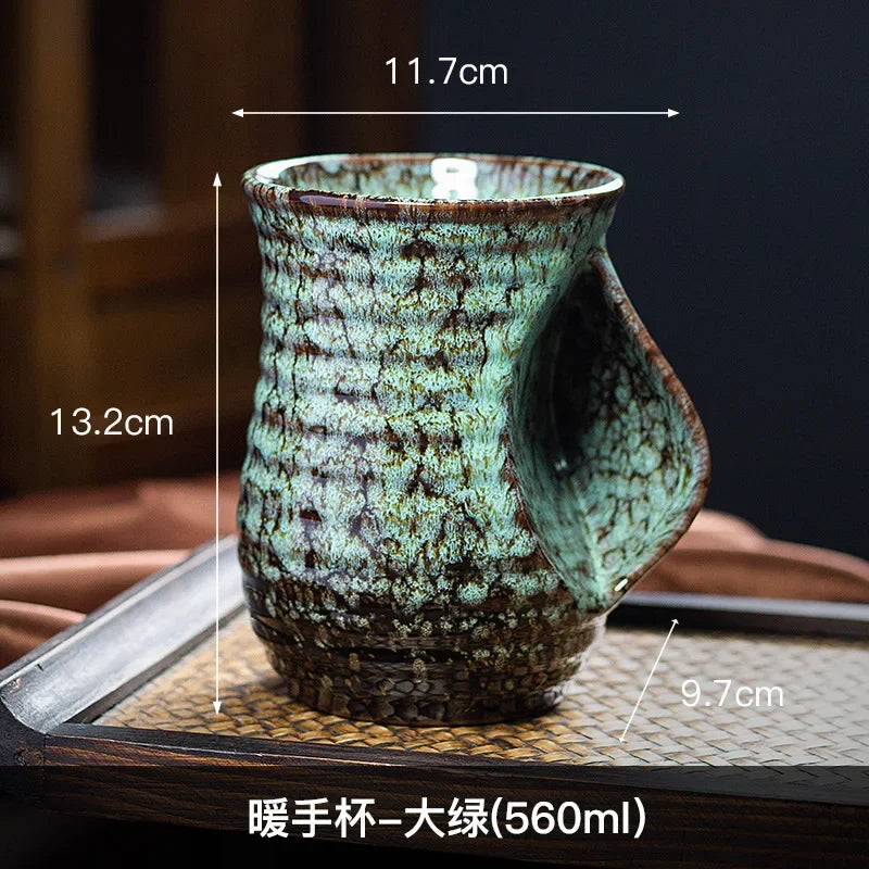 500ml Creative Ceramic Coffee Cup, Kiln Changed Pottery, Cute Tea Cups, Kung Fu Teacup, Wholesale
