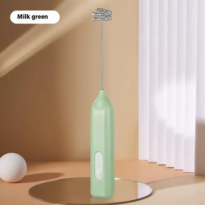 Electric Milk Frother Mini Handheld Wireless Powerful Type-C Rechargeable Convenience Coffee Milk Whipping Kitchen Whisks