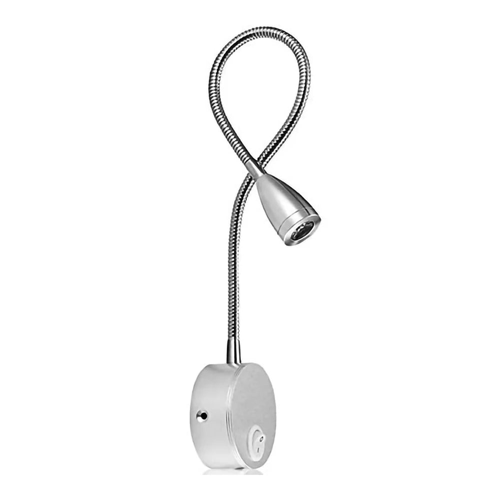 USB Flexible Wall Mount Night Lamp Hotel Bedside Wall Lamp LED Flexible Gooseneck Tube Switch Study Reading Sconces Light