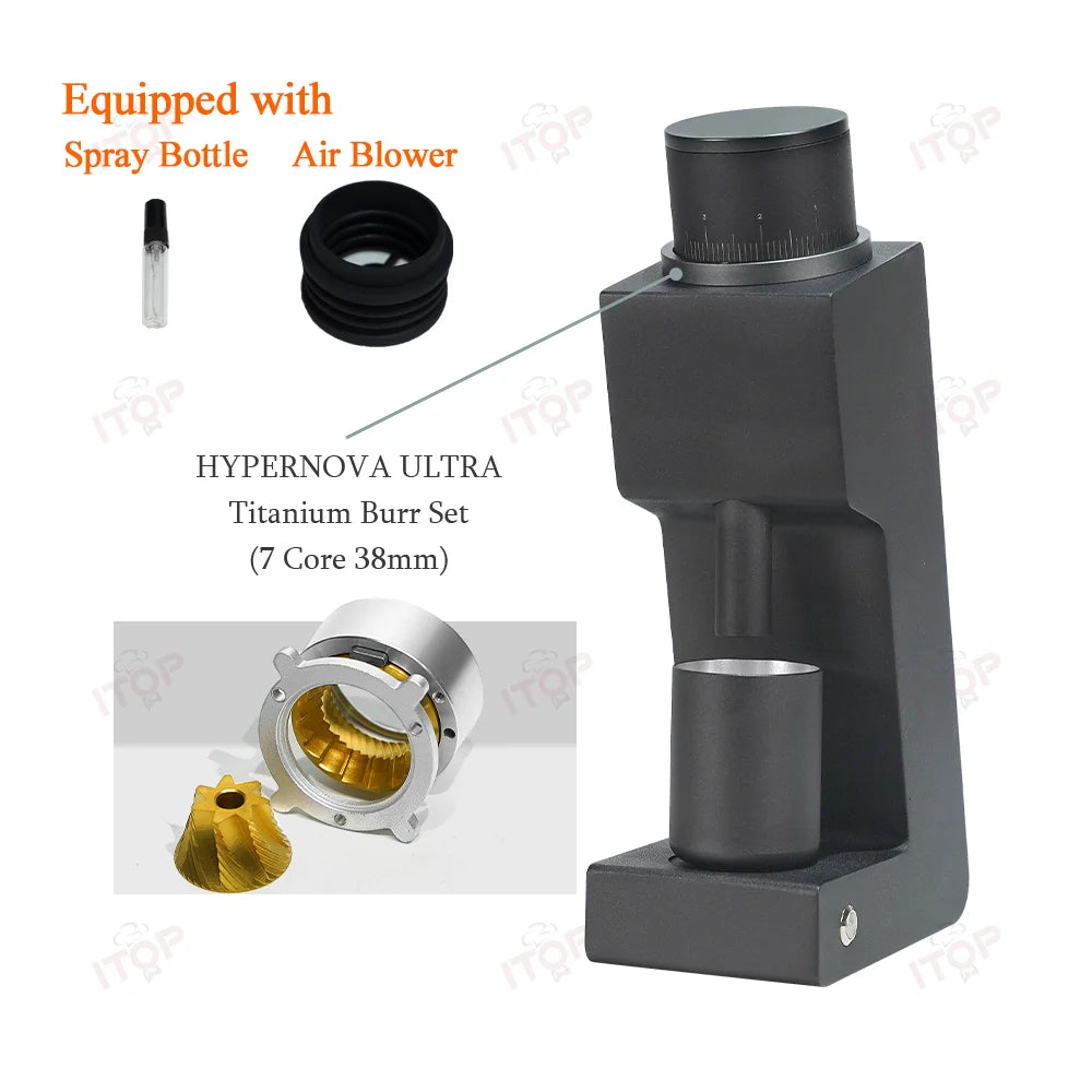 Itop 03 Električni kavni mlinček šest jedrnih 38 mm burr gospodinjski kavni brusilnik mlinček za mlinček za espresso filter VS3