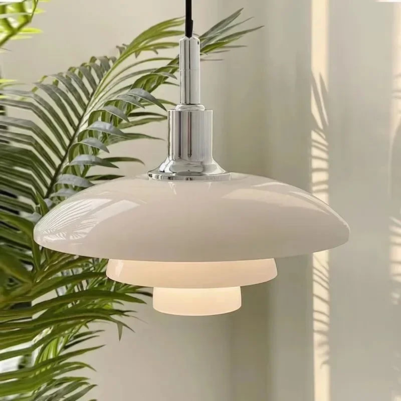 Bauhaus 3 Layer Glass LED Pendant Lamp Danish Designer Chandelier Bedroom Bedside Living Dining Room Lighting Fixtures Decor