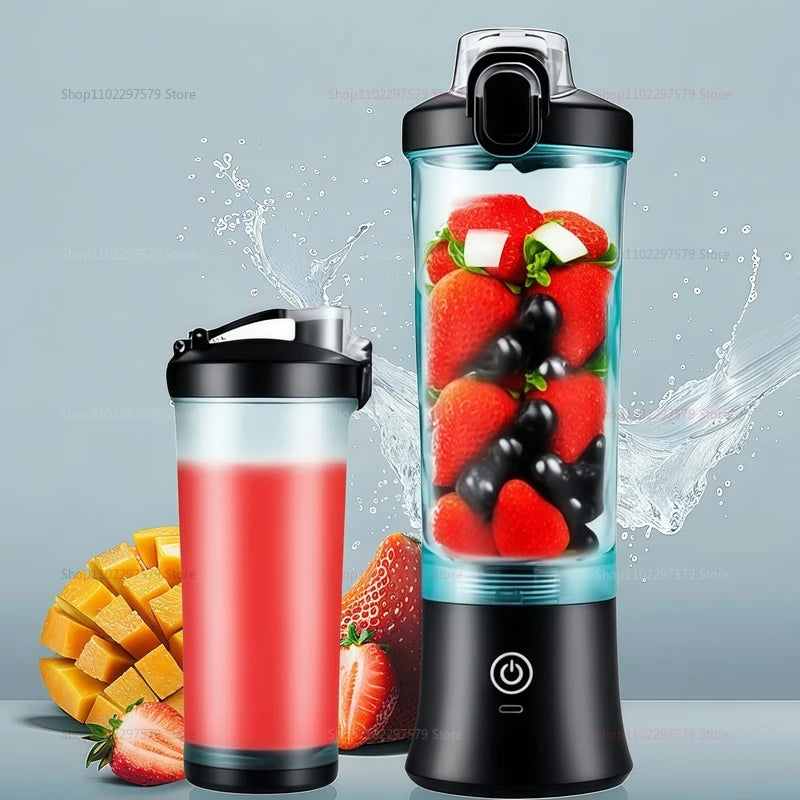 USB Household Rechargeable Electric Juicer 600ml Professional Portable Fruit Mixer Mini Mixer For Smoothie Smoothie Juice
