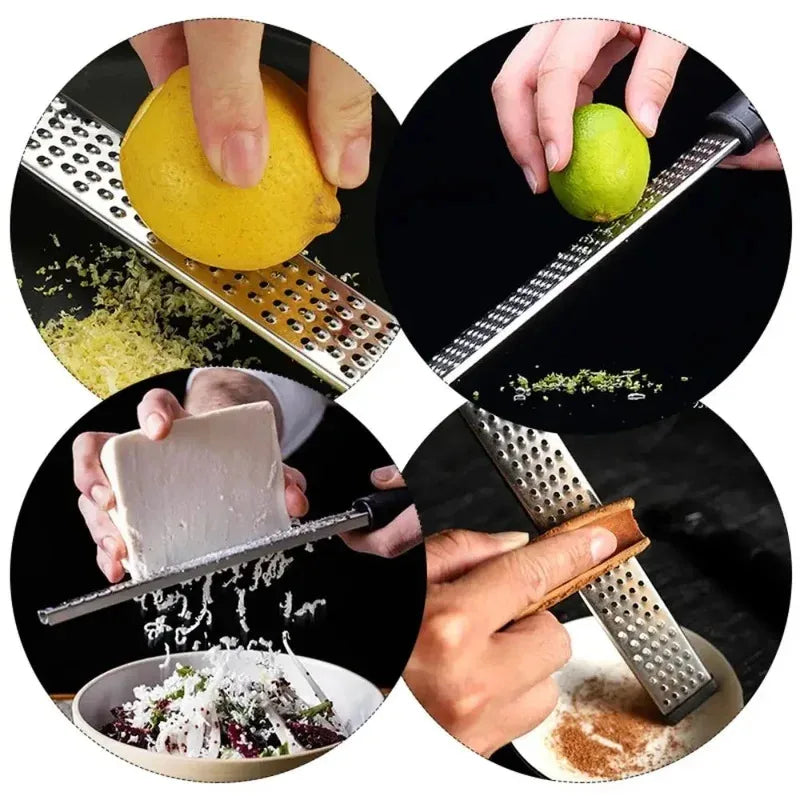 FAIS DU High Quality Stainless Steel Peel Lemon Cheese Vegetable Manual Grater Peeler Sharp Blade Choppable Cheese Kitchens Tool