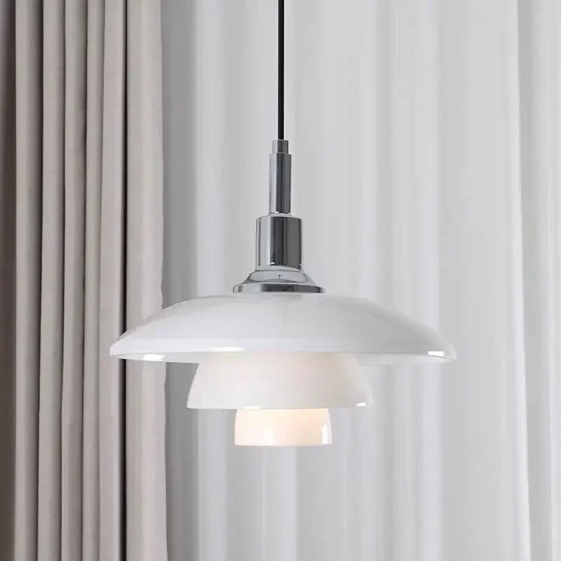 Bauhaus 3 Layer Glass LED Pendant Lamp Danish Designer Chandelier Bedroom Bedside Living Dining Room Lighting Fixtures Decor