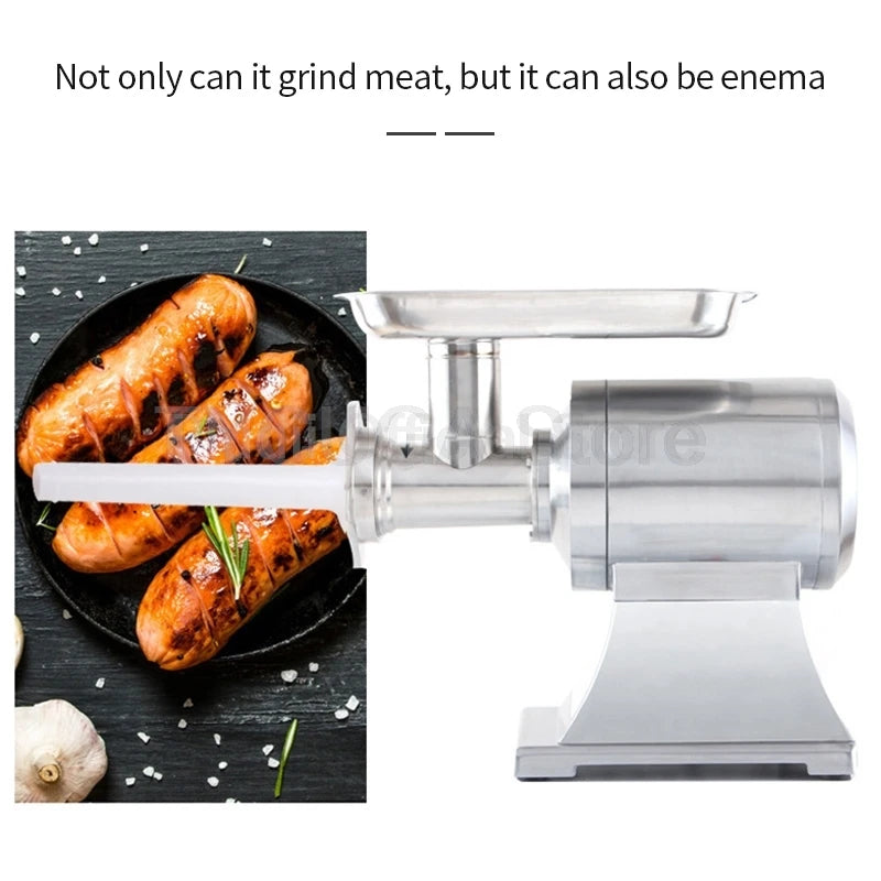 Stainless Steel Meat Grinder Machine 450W Commercial Home Use 150kg/H Sausage Stuffer Small Grinder For Restaurant Kitchen Home