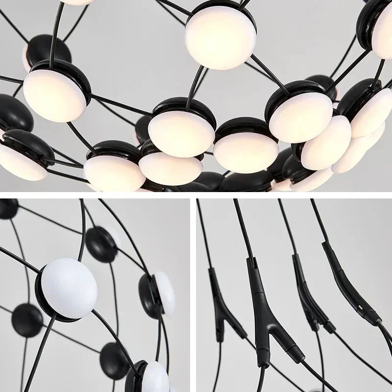 Nordic Creative Living Room Ceiling Light Personalized Designer Villa Duplex Simple Postmodern Dining Room Bedroom Pendant Light