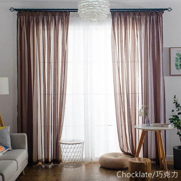 1side Romantic Home Decor Rose Voile Perspective Curtains Living Room Window Curtains Tulle Sheer Curtains only window screening