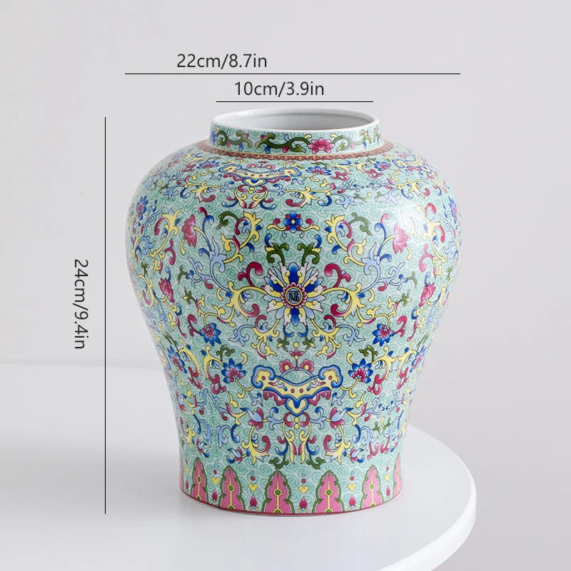 Kitajski modro-beli porcelanski vintage keramični vazi okrasni predmet za cvetje dnevne sobe, lahka luksuz, vrhunski