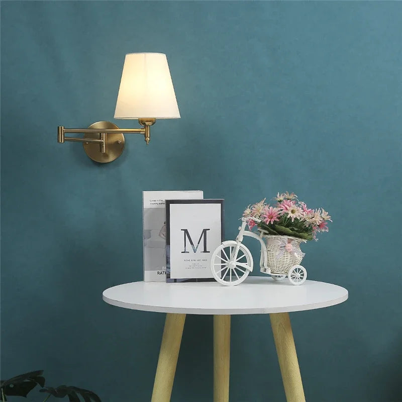 Nordic Adjustable Folding Wall Lamps Rotating Rocker Arm Light Fixtures Modern Minimalist Bedroom Study Bedhead LED Wall Lights