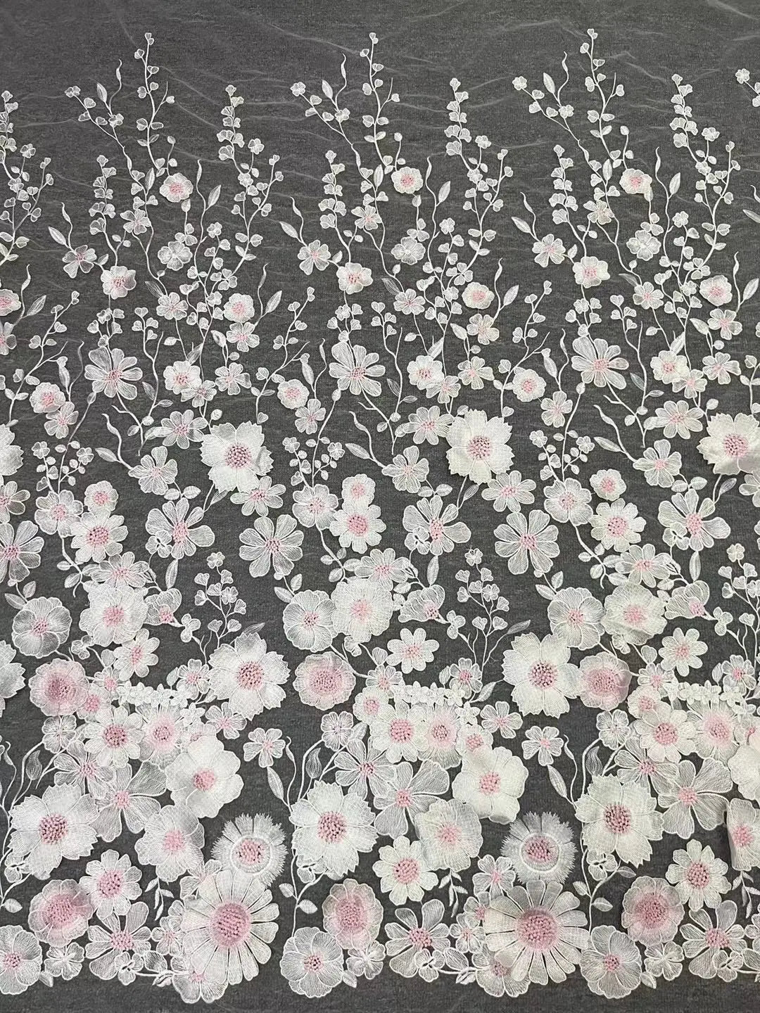 16 Colors multicolor handmade 3D flower lace fabric colorful evening dress lace fabric fashion dress lace 130cm width fabric