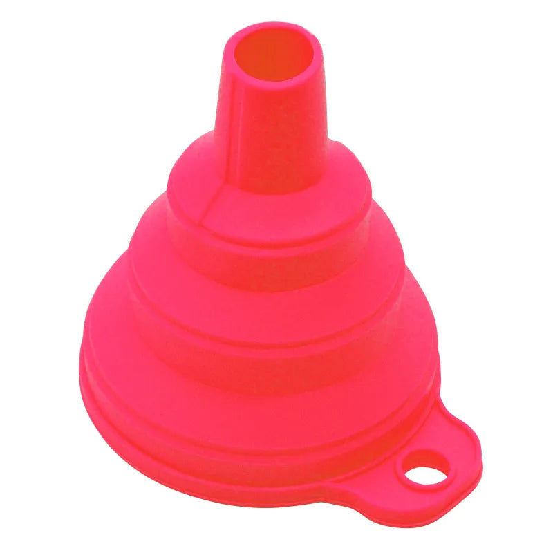 Mini embudo plegable de silicona, embudos portátiles plegables para tolva de combustible, cerveza, aceite, accesorios de cocina, artículos de herramientas