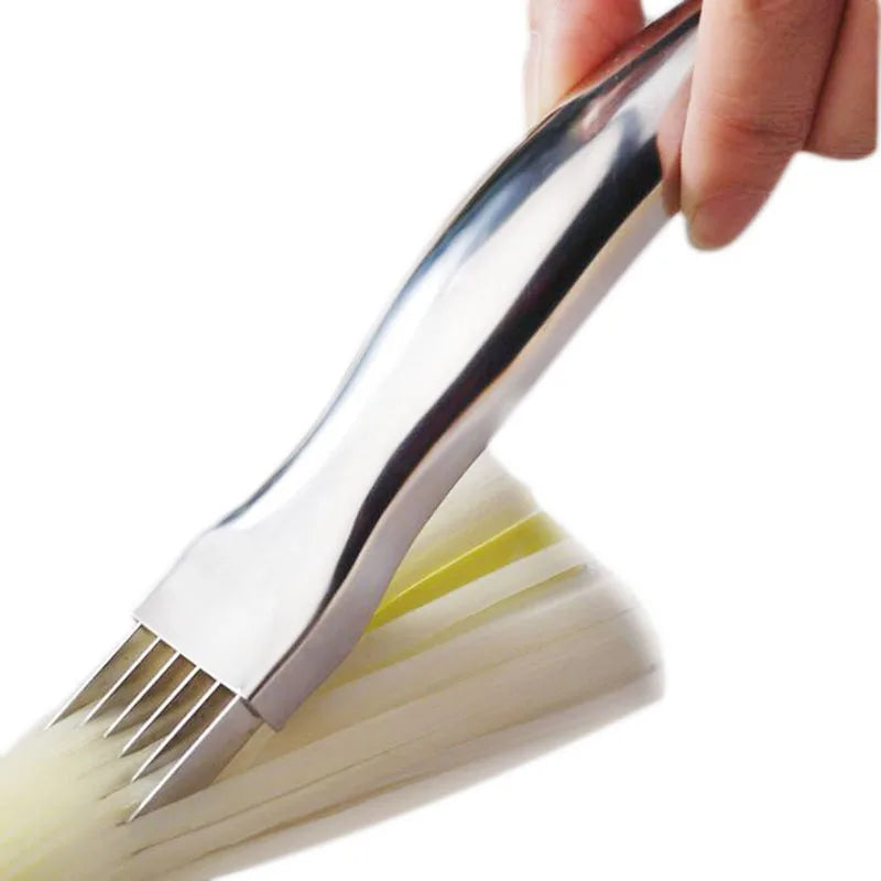 Shred Zijde Mes Snijmachine Lente-uitjes Cutter Speedy Food Chopper Groente Rasp Cuisine Outils Uien Shredder Keuken Accessoires