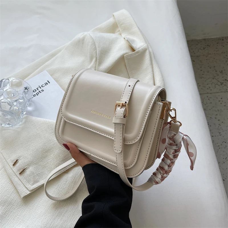 Leather Shoulder Bag Purse for Women - Fashion Crossbody Bags Underarm Bag Small Square Satchel Handbag