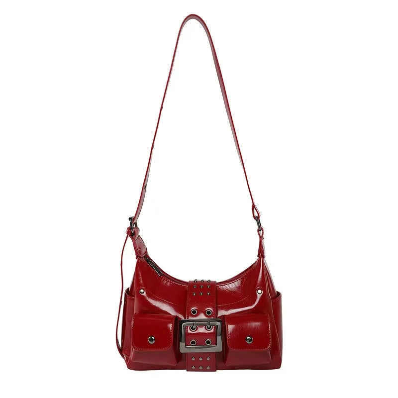 Fashionable and Versatile Casual Women's Solid Color PU Trendy Shoulder Bag Crossbody Bag Luxury Designer Bags Bags for Woman