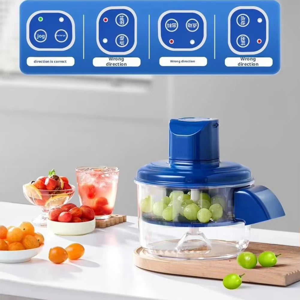 Automatische elektrische druivenschillermachine - handsfree huidverwijderaar voor bessen, fruitvoorbereidingstool, moeiteloos pellen
