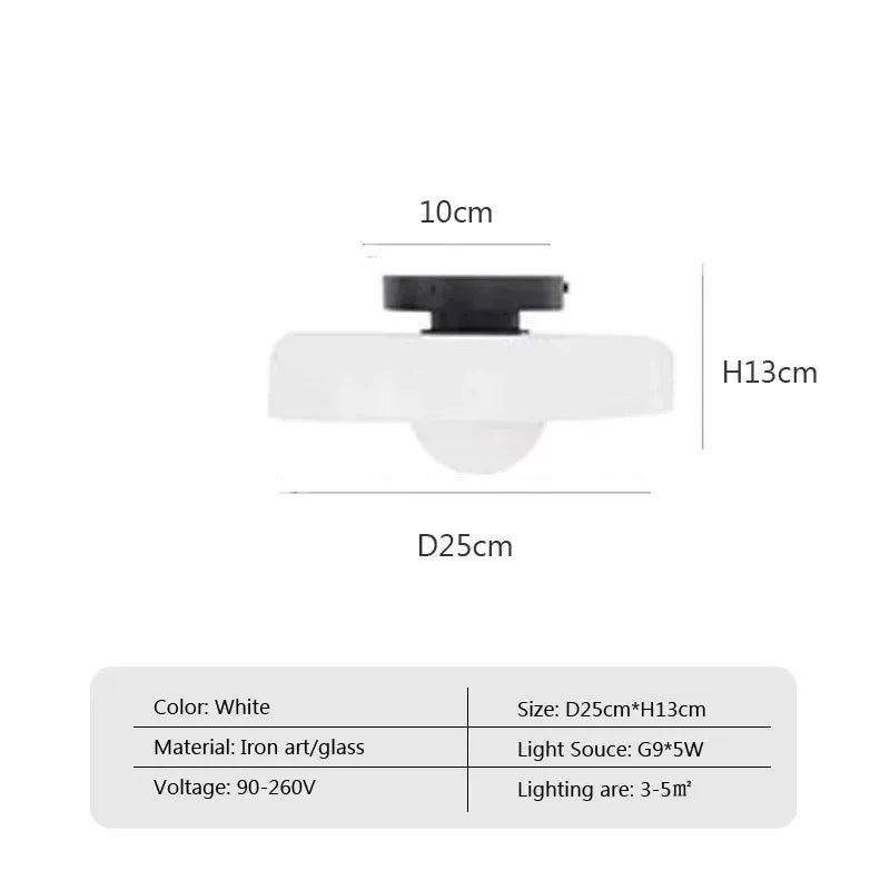 Nordic Glas Decke Licht Lichtquelle Vintage Wand Lampe Wohnkultur Für Eingangsbereich Flur Gang Wohnzimmer Schlafzimmer Leuchten
