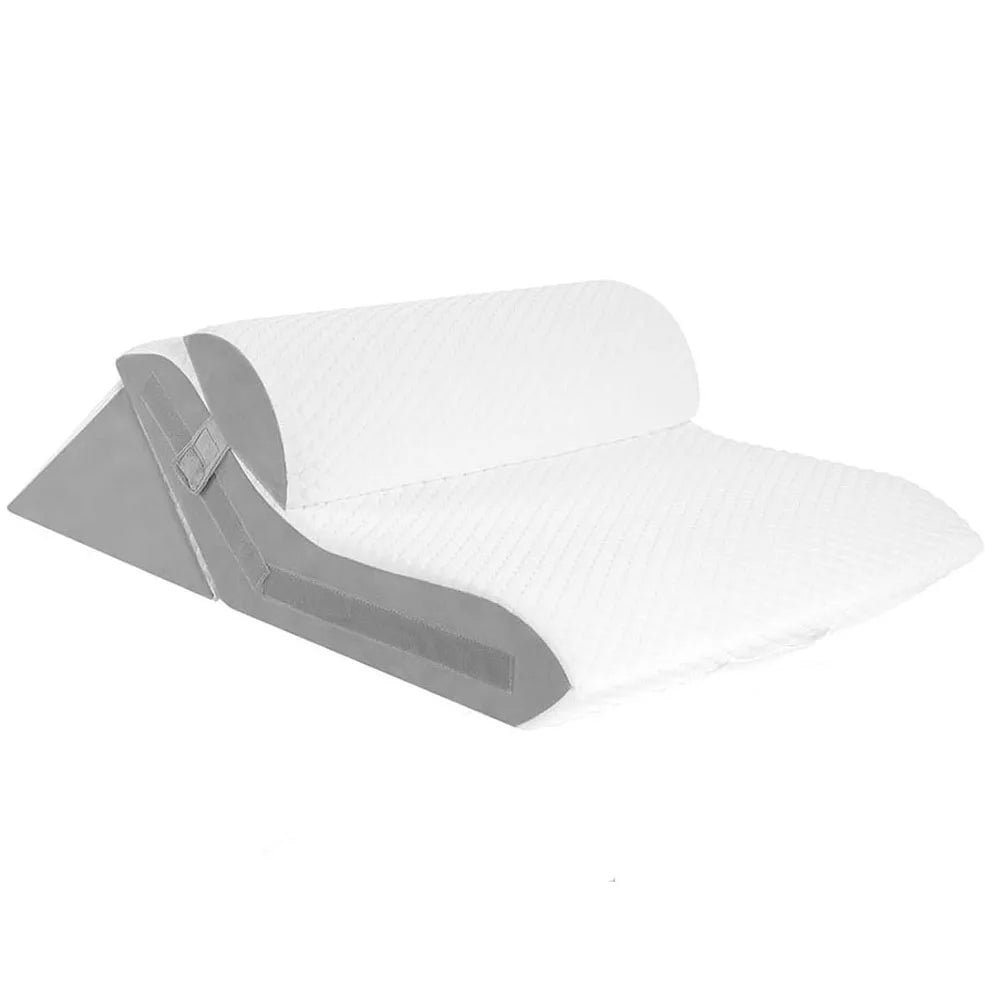 3 unids/set almohada de cuña para dormir almohada triangular plegable ajustable para ronquidos y después de la cirugía alivio del dolor de espalda reflujo ácido