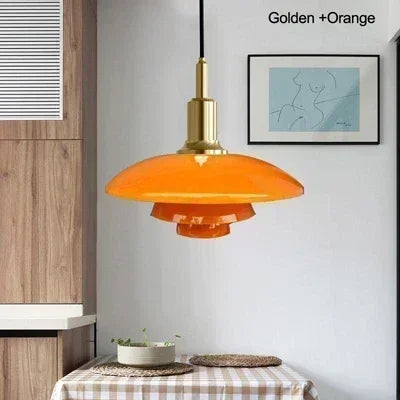 Bauhaus 3 Layer Glass LED Pendant Lamp Danish Designer Chandelier Bedroom Bedside Living Dining Room Lighting Fixtures Decor