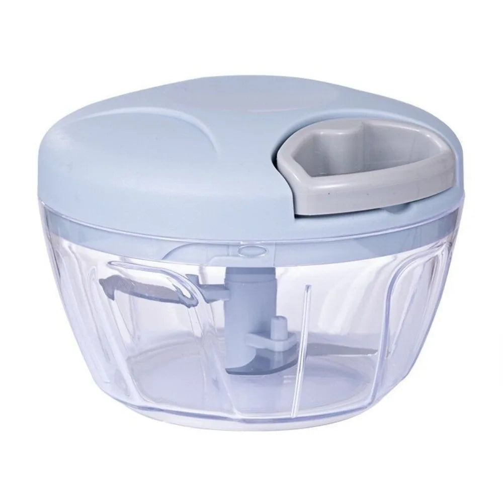 Green Food Processor Kitchen Gadgets 200ml/400ml Vegetable Chopper Blender Stainless Steel Blades Manual Pull Food Chopper