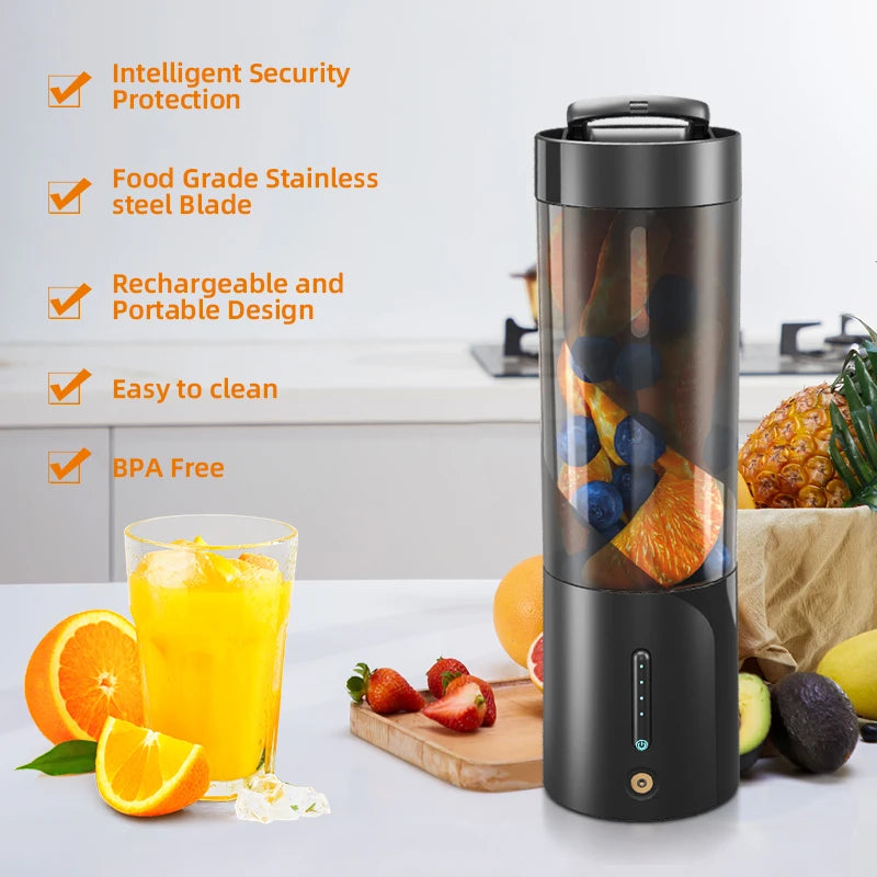 Mixer portatile Spremiagrumi elettrico Mini frullatore portatile per frullati e frullati Macchina per succhi multifunzione per cucina