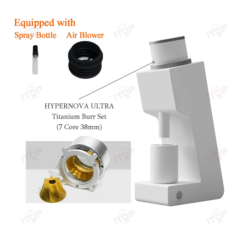 Itop 03 Električni kavni mlinček šest jedrnih 38 mm burr gospodinjski kavni brusilnik mlinček za mlinček za espresso filter VS3