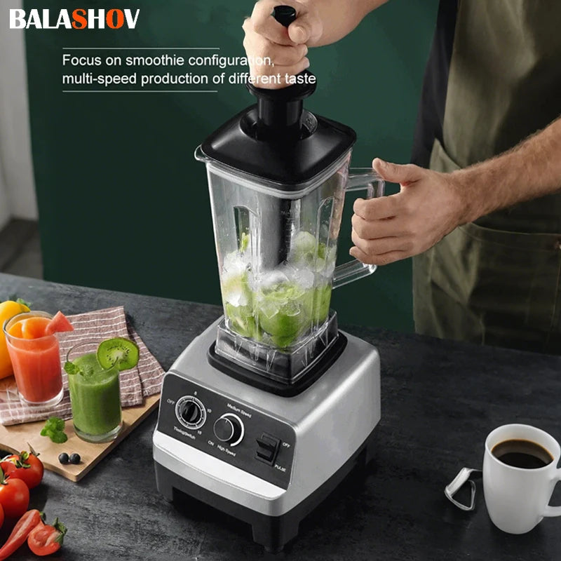 220V 2000W Herce Duty Commercial Blender odšťavňovač Fruit Mixer Professional High Power Focuct ProceSsor Ice Smoothies BPA zdarma 2L sklenice