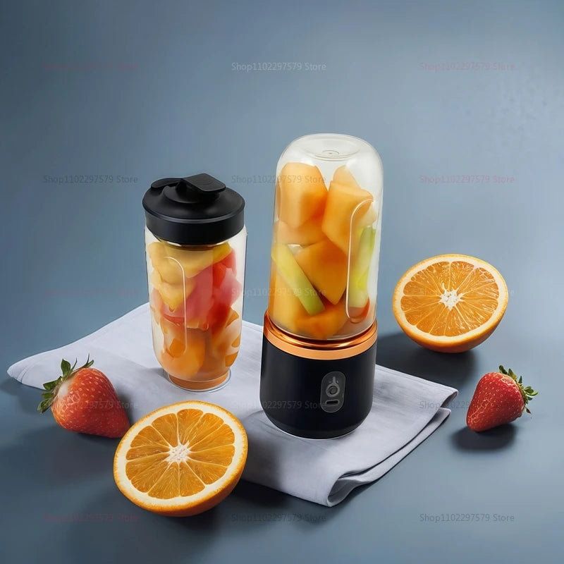 Bærbar 2-kopfrugt Juicer Blender Mini Ice Crusher USB Genopladelig trådløs juice Extractor til smoothies rejse kompakt