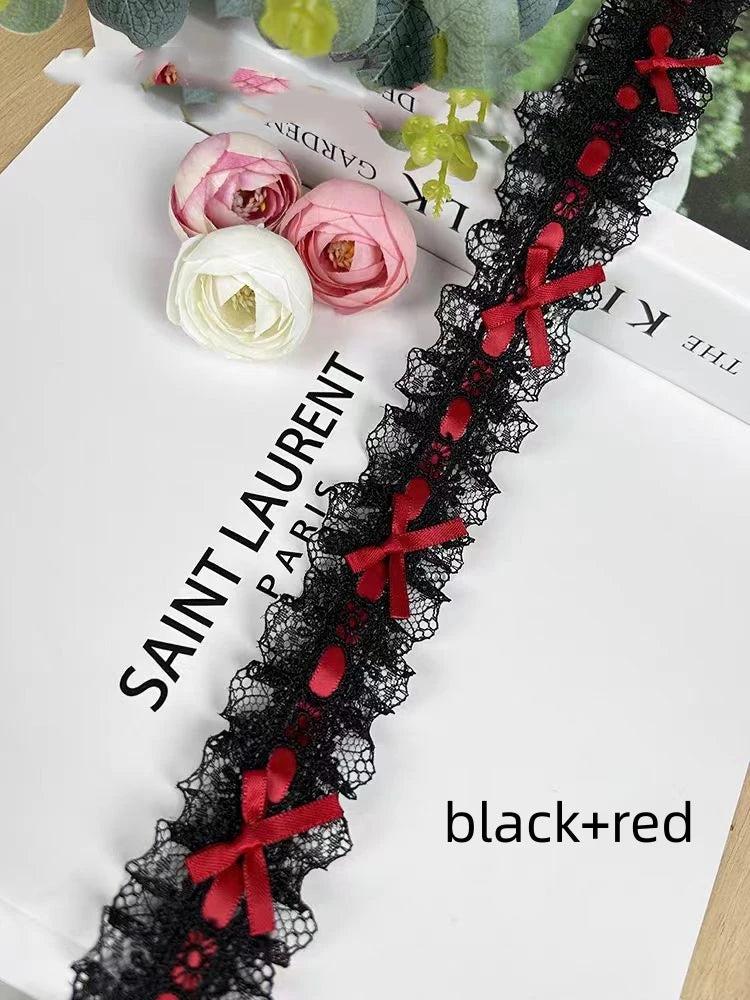 Bow Pleated Lace Handmade Diy Decoration Baby Clothes Skirt Hem Clothing Lace Accessories Curtains Home Decoration Accessories