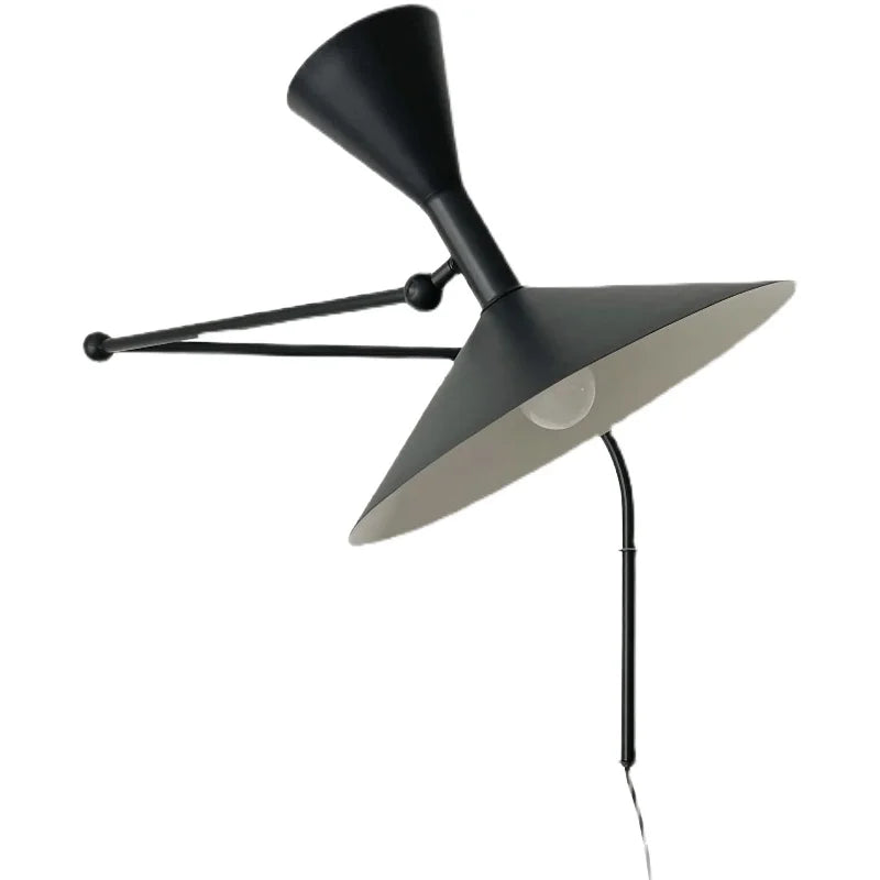 Nordic Minimalist Italian Wall Lamp Rotatable Swing Arm Sconce for Living Room Bedroom Study Room Bedside Decor Lighting Fixture