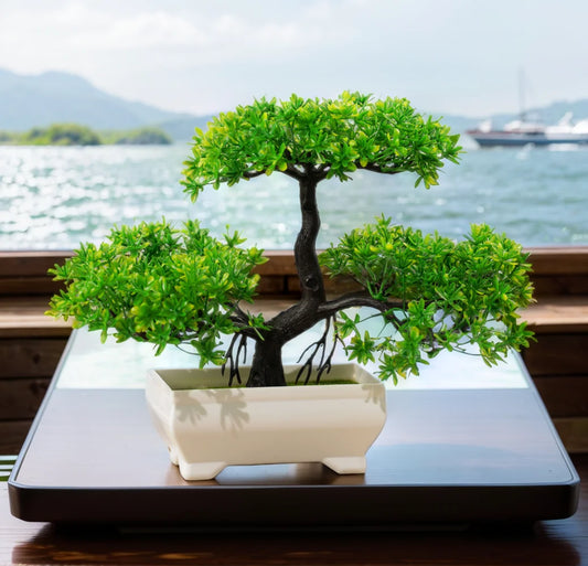 Umjetne biljke bonsai simulacije malih drveća biljke lažni cvjetovi stol lončani ukrasi za hotelski vrtni dekor za dom planta
