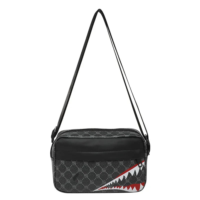 Creative Shark usta križnika torba Preprosta torbica za kovanec Mobilni telefon Torba Casual Fashion Crossbody Velika zmogljivost majhna kvadratna torba