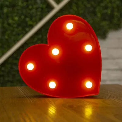 Number Letter Lamp Luminous Alphabet LED Lights Decororation Night Light for Home Wedding Birthday Christmas Party Decoration