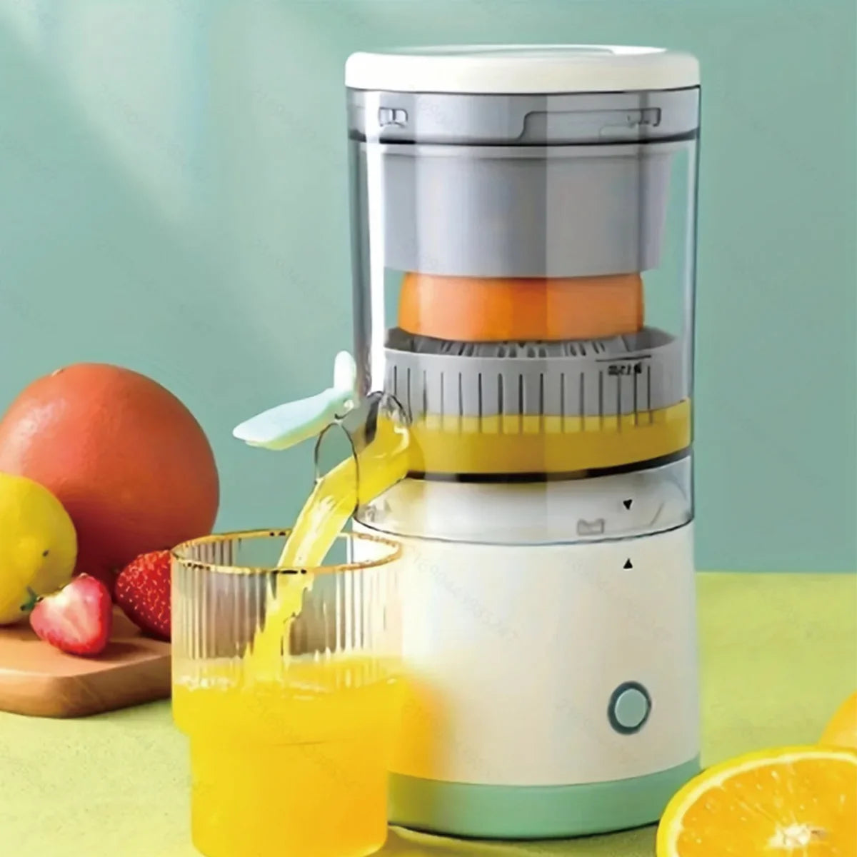 Nuovo estrattore di succo di frutta portatile per spremiagrumi domestico, spremuta elettrica ricaricabile tramite USB, produzione di succo elevata per arancia,