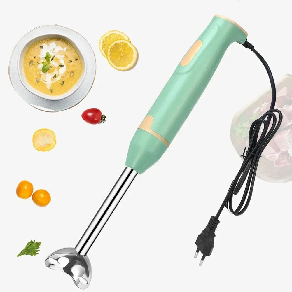 Frullatore manuale ad immersione, tritatutto elettrico per verdure, frullatore manuale per frullati, salse, zuppe per alimenti per bambini