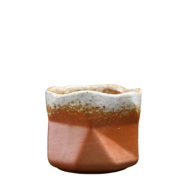 Kiln Turned Coffee Cup Kiln Turned Small Cup Kung Fu Tea Bowl Retro Ceramic Tea Cup Hot Sale Stoneware Master Cup