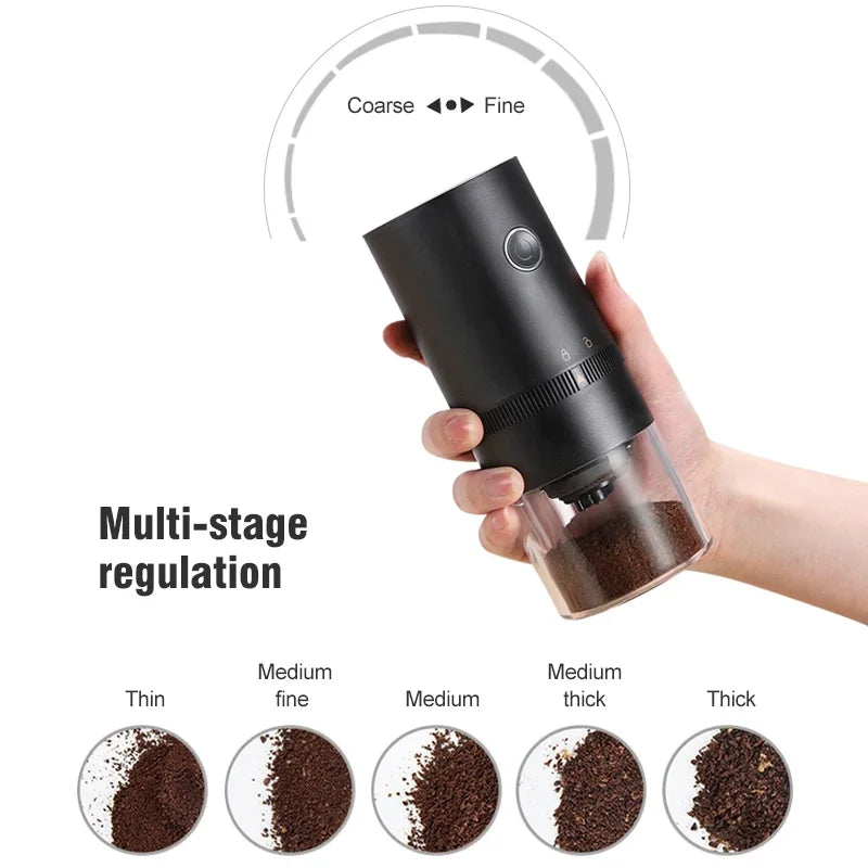 Neue Kaffeemühle TYP C USB Ladung Professionelle Keramik Schleifen Kern Kaffee Bohnen Mühle Neue Upgrade Tragbare Elektrische