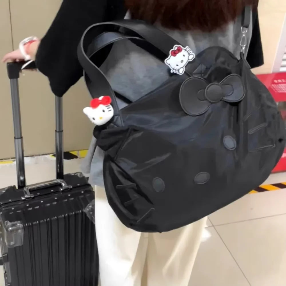 Hello Kitty Borse da viaggio Borse da viaggio Sanrio Borse da valigia Borse da appendere Borse da donna Zaini a tracolla portatili alla moda