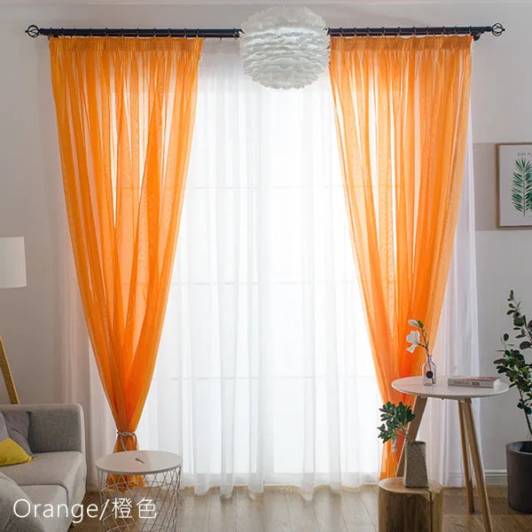 1side Romantic Home Decor Rose Voile Perspective Curtains Living Room Window Curtains Tulle Sheer Curtains only window screening