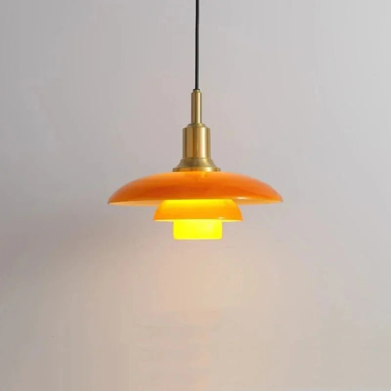 Bauhaus 3 Layer Glass LED Pendant Lamp Danish Designer Chandelier Bedroom Bedside Living Dining Room Lighting Fixtures Decor